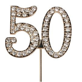 nummer 50 - diamant - goud